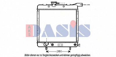 AKS DASIS 520730n -  Радиатор, охлаждение двигателя